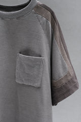 Bad Son Pigment Dyed Panelled Pocket Tee