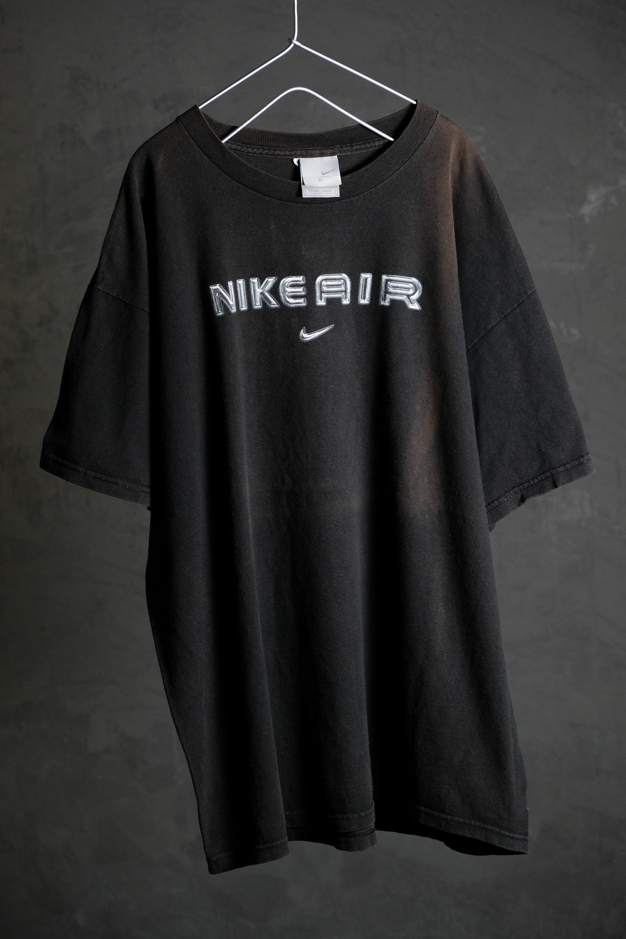 Nike 00's Y2K Vintage AIR Logo Tee Early Millennium Silver Label Vinta