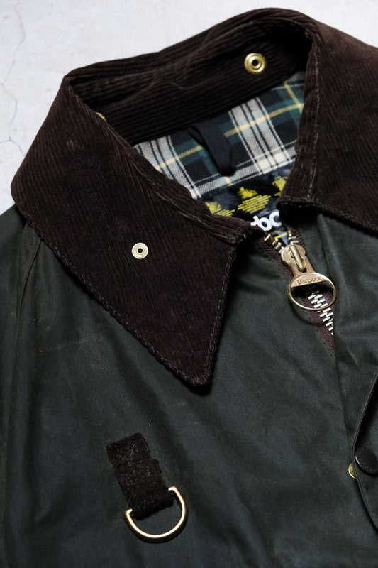 Barbour 1990’s Vintage A130 Spey Waxed Jacket 90年代老品 油布短版釣魚夾克