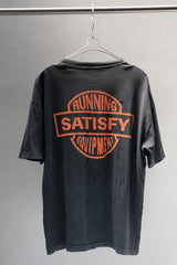 SATISFY MothTech "Running Equipment" Eagle Print Tee Charcoal