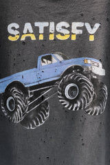 SATISFY MothTech "Off-Road Equipment" Monster Truck Tee Charcoal
