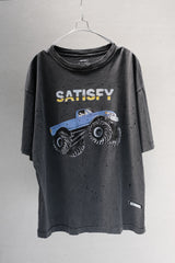 SATISFY MothTech "Off-Road Equipment" Monster Truck Tee Charcoal