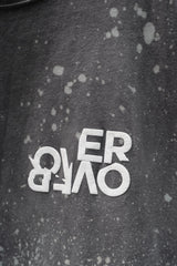 OVER OVER "Broken Records" Splatter Print Tank Top Black