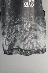 OVER OVER "Broken Records" Splatter Print Tank Top Black
