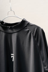 Sub Seventy Mock Neck Short Sleeve Golf Top Charcoal