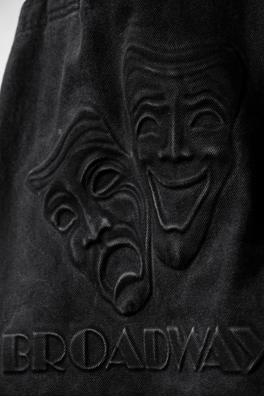 Broadway Comedy Tragedy Masks Tote Bag 美國製 哭笑臉  帆布托特包