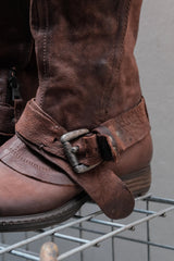 Airstep Distressed Leather Biker Boots 義大利工藝 復古舊化植鞣皮革工程師靴