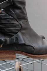A.S.98 Distressed Leather Side-Zip Ankle Boots舊化皮革側拉鍊踝靴 義式工匠風格