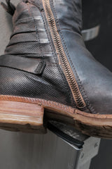A.S.98 Distressed Leather Side-Zip Ankle Boots舊化皮革側拉鍊踝靴 義式工匠風格