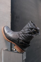A.S.98 Distressed Leather Side-Zip Ankle Boots舊化皮革側拉鍊踝靴 義式工匠風格