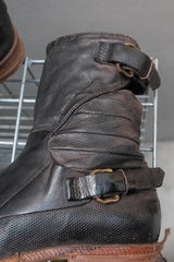 A.S.98 Distressed Leather Side-Zip Ankle Boots舊化皮革側拉鍊踝靴 義式工匠風格