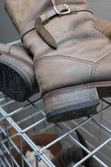 Pledge Leather Sole Ankle Boots
