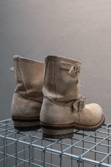 Red Wing 2965 Beige Suede Short Engineer Biker Boots 米色麂皮短版工程師靴 鋼頭防護