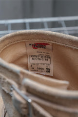 Red Wing 2965 Beige Suede Short Engineer Biker Boots 米色麂皮短版工程師靴 鋼頭防護