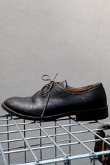 Officine Creative "OFFICE" Calf Leather Derby Shoes Object Dyed"  黑色小牛皮德比鞋 成鞋染色水洗舊化