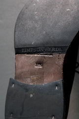 Officine Creative "OFFICE" Calf Leather Derby Shoes Object Dyed"  黑色小牛皮德比鞋 成鞋染色水洗舊化