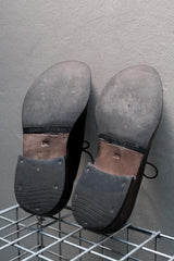Officine Creative "OFFICE" Calf Leather Derby Shoes Object Dyed"  黑色小牛皮德比鞋 成鞋染色水洗舊化