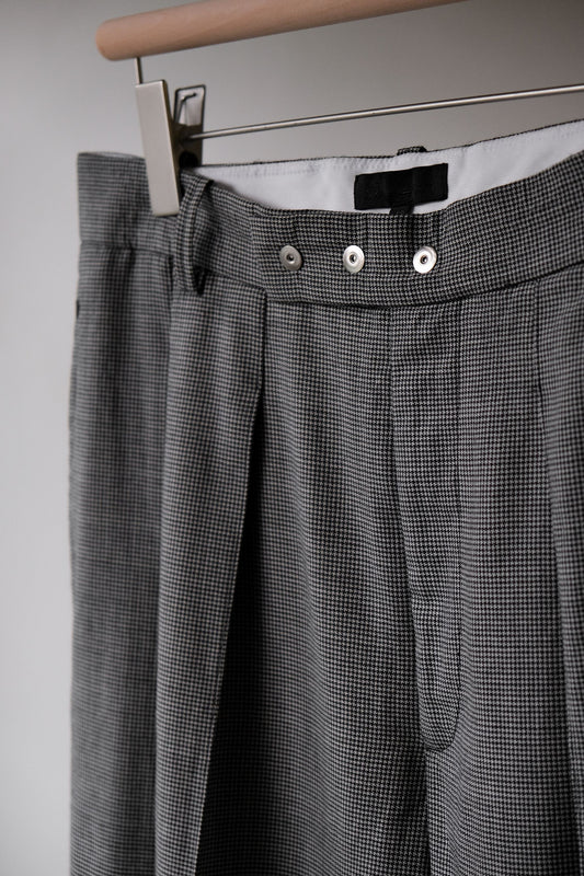 Omar Afridi 22S/S Houndstooth Twill Pressed Trousers