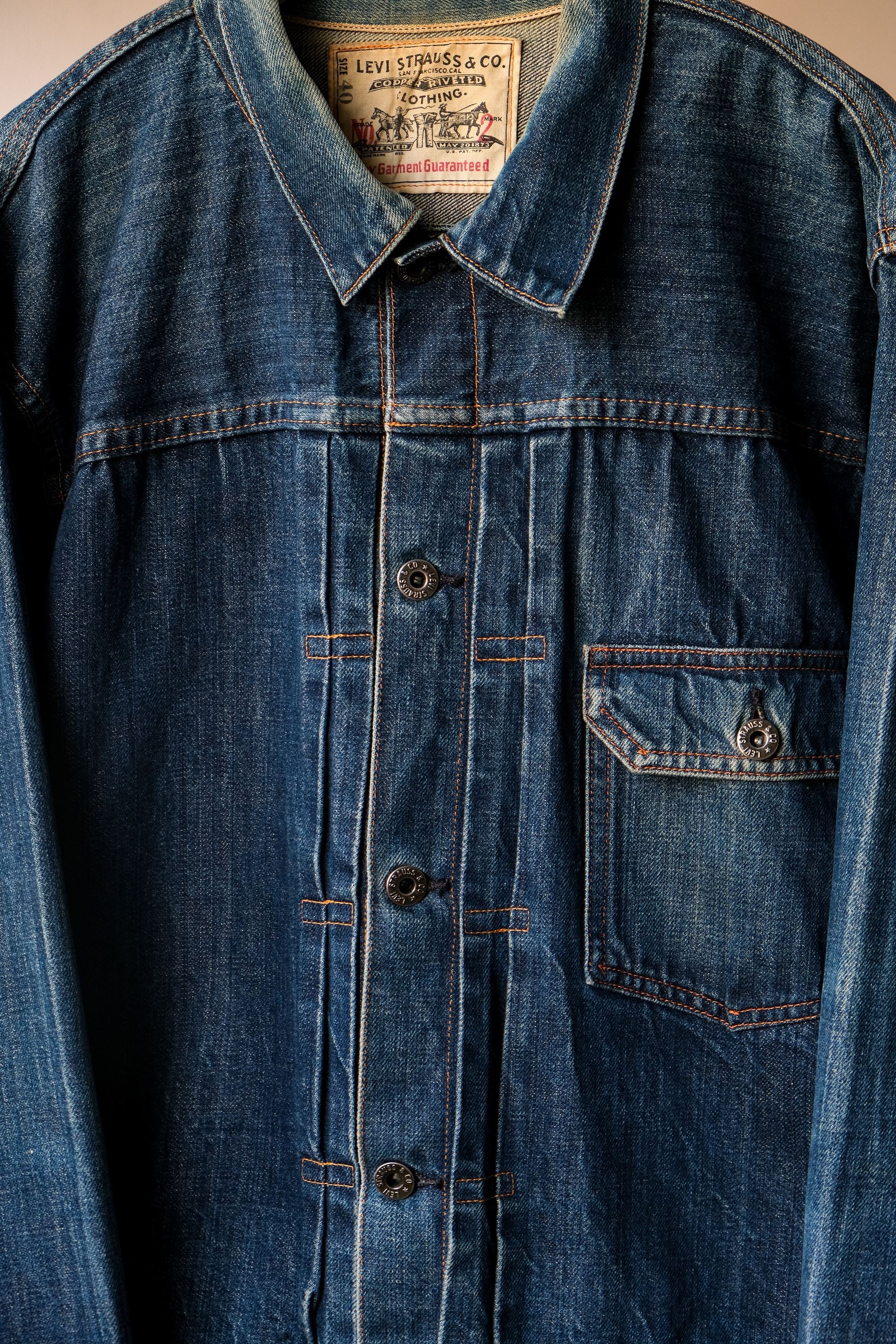 Raw Denim Jacket Levi's Vintage Clothing Usa Levi's Vintage