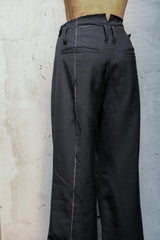Professor.E 25FW-PE-TRL-05 Frayed Pants 羊毛混紡西裝褲
