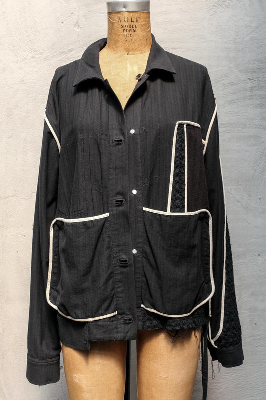 Professor.E 19SS PE JKT 01 雙面穿開釦外套