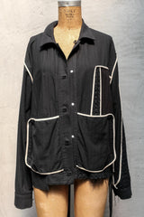 Professor.E 19SS PE JKT 01 雙面穿開釦外套