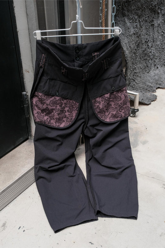 Professor.E 20SS Ankle Cut Pants雙面穿高腰打折九分褲