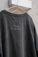 Professor.E 23SS｜Tee-03棉質仿舊黑色短袖上衣