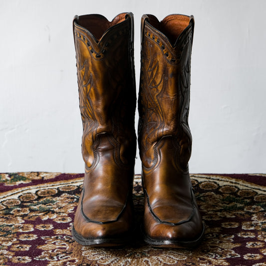Vintage “ACME” Cowboy Western Boots 古著牛仔西部靴 土黃Made in USA
