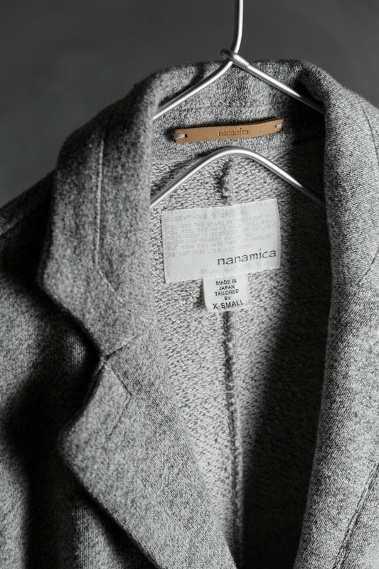 Nanamica Sweat Tailored Jacket  日本機能時尚品牌 混灰色衛衣材質西裝外套 日本製