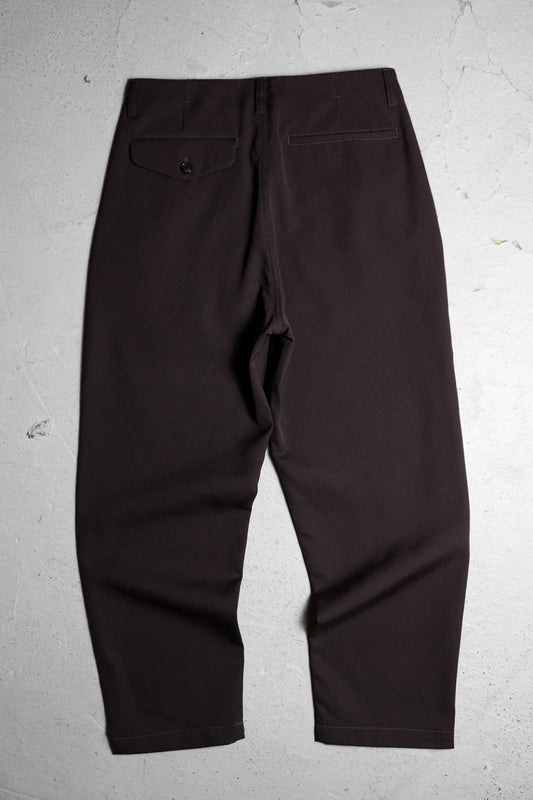 Still By Hand Wool Slack Pants Japanese Designer Brand Wool Double Pleated Trousers Made in Japan