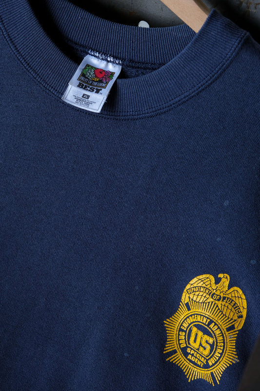 <span>Vintage Police DEA U.S. AGENT Sweatshirt </span>水果牌 美國緝毒局衛衣
