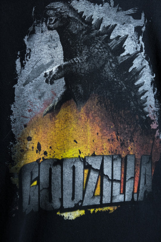 Godzilla Graphic Print Tee Monster Godzilla print short kick