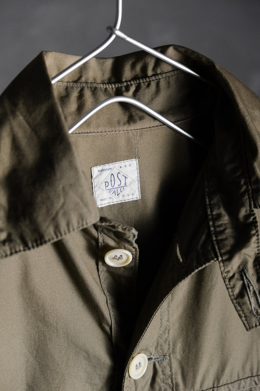 Post O'alls Traveler Shirt Japanese American Vintage Brand Khaki Cotton Four-Pocket Shirt