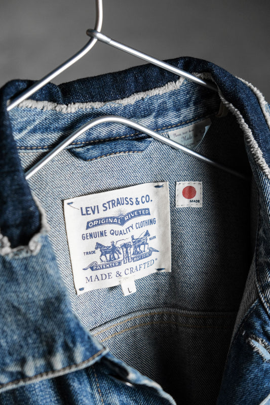 LEVI'S MADE &amp; CRAFTED TYPE III TRUCKER JACKET Blue - LMC AWAJI MIJ (67485-0018)