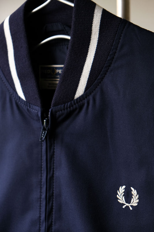 <span>Fred Perry Tennis Bomber Jacket Made in England </span>海軍藍網球飛行員夾克 英國製