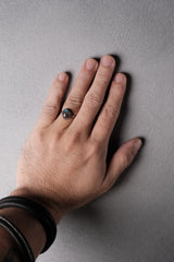 Sterling Silver Vintage Aurora Teardrop Ring 純銀古著極光水滴戒