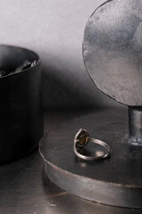 Sterling Silver Vintage Aurora Teardrop Ring 純銀古著極光水滴戒