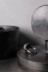 Sterling Silver Vintage Moonlit Rope Ring 純銀古著月光繩紋戒