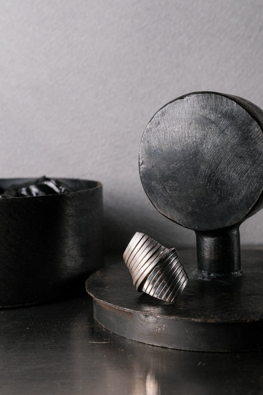 Vintage Ripple Coil Sterling Silver Ring 純銀古著漣漪捲浪戒