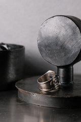 Vintage Modernist ArtisanalSterling Silver Ring 純銀古著藍寶石現代主義銀飾手工戒