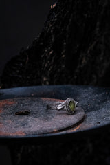 Sterling Silver Vintage Peridot Sunlit Ring 純銀古著橄欖石暖陽戒