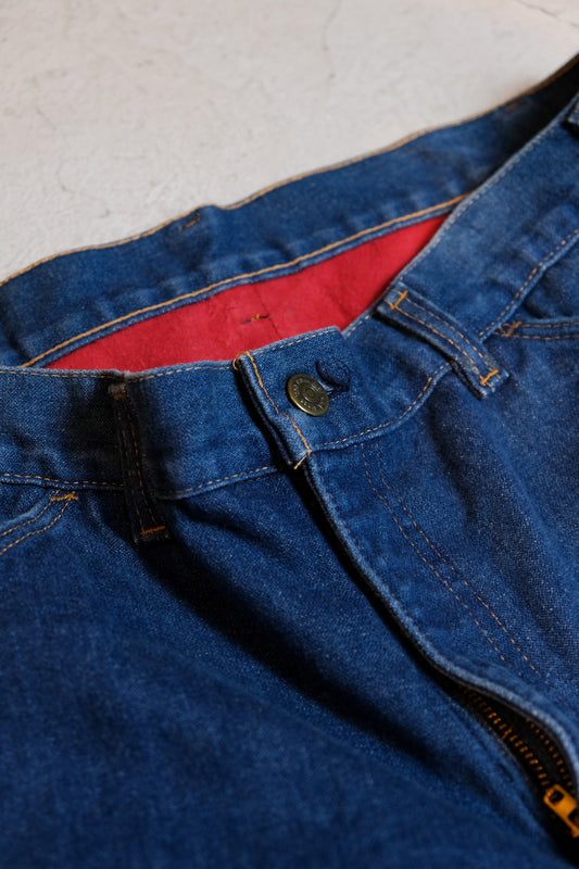 1970's Vintage “Key” Liner Denim Jeans American tooling old brand brushed inner denim pants made in the United States 42Talon