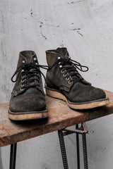 Red Wing 8174 Vintage Black Suede Round Toe Boots 8174 經典復古黑色翻毛皮圓頭工裝靴（木村拓哉著用款/白標）
