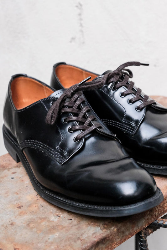 Sanders Military Derby Shoes 2246B 英國製黑色軍規外耳皮鞋 近新品