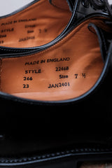 Sanders Military Derby Shoes 2246B 英國製黑色軍規外耳皮鞋 近新品