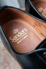 Sanders Military Derby Shoes 2246B 英國製黑色軍規外耳皮鞋 近新品