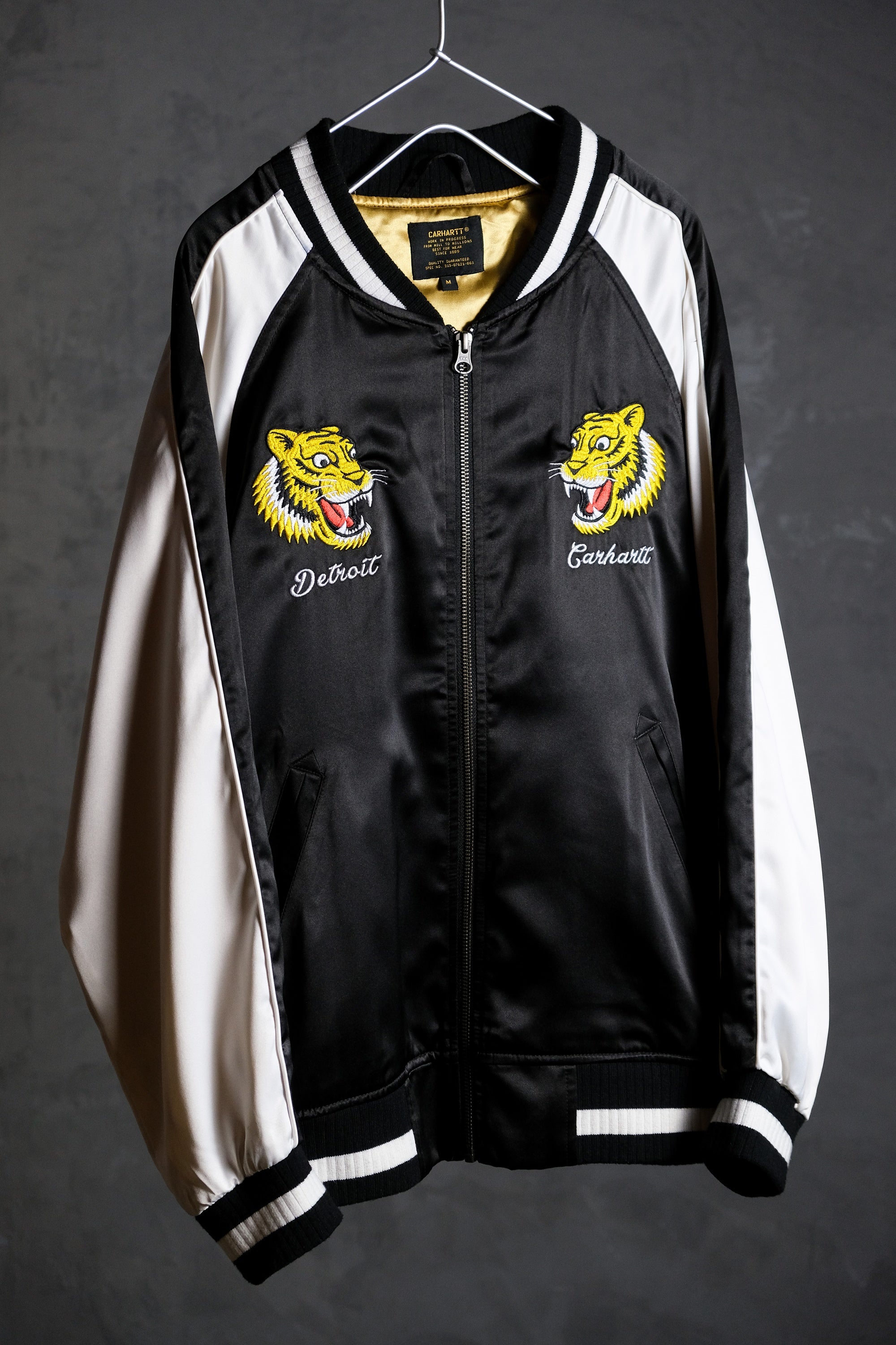 Carhartt WIP 17A/W Tiger Souvenir Jacket Carhart European line tiger  embroidery satin Yokosuka jacket