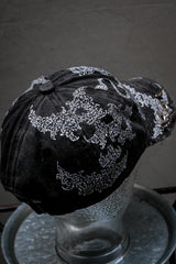 Artisan Hand-Painted Cybersigilism & Yantra Distressed Cap/Aviator Hat 職人手繪賽博 梵天符號 舊化帽 飛行帽