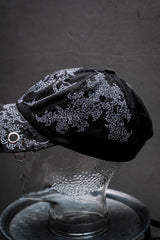 Artisan Hand-Painted Cybersigilism & Yantra Distressed Cap/Aviator Hat 職人手繪賽博 梵天符號 舊化帽 飛行帽